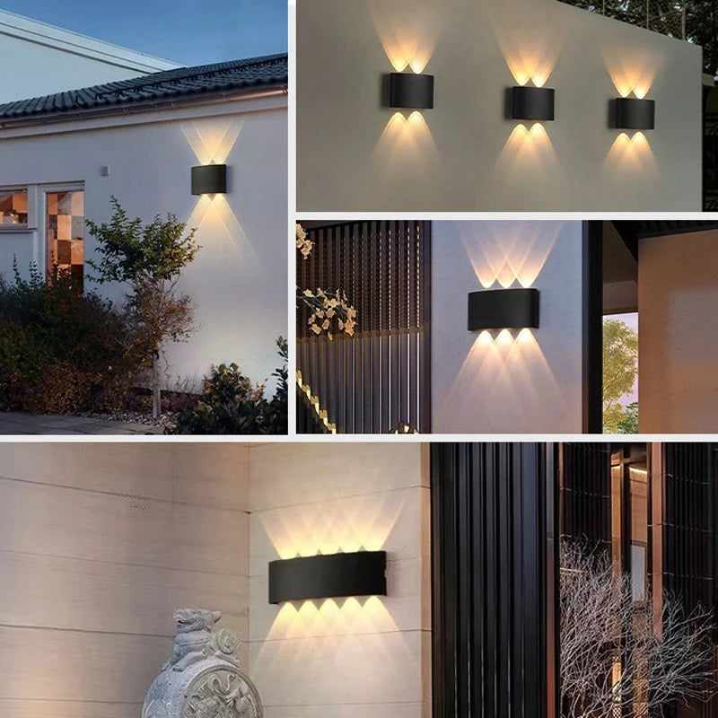 Aluminum LED Wall Lamp Waterproof IP65 Outdoor Garden Lights 8W 12W Interior Wall Light for Bedroom Living Room Stairs Lighting - Cashdust