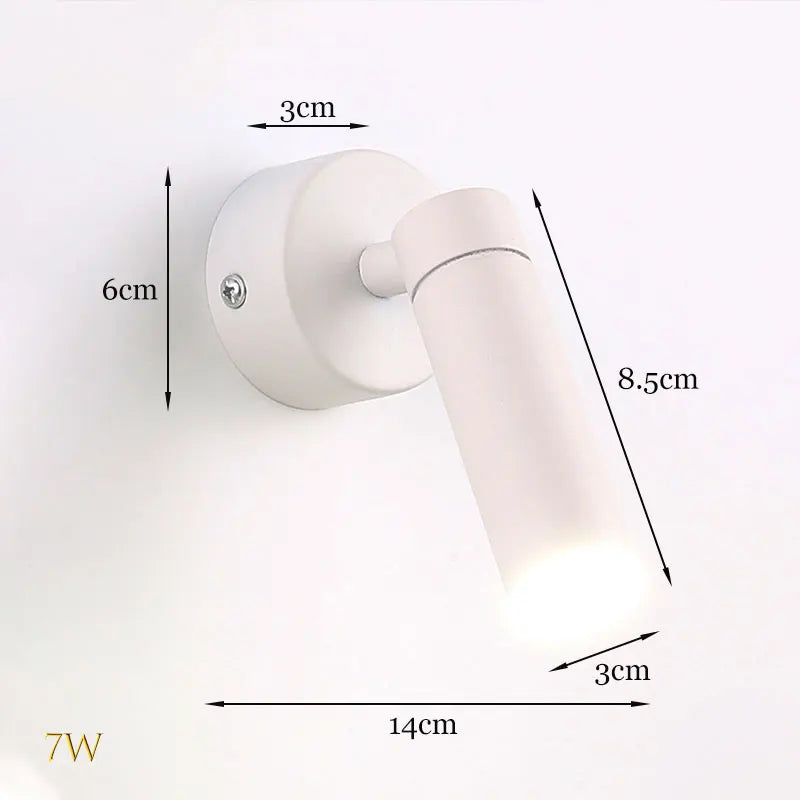 LED Nordic wall lamp spotlight 5W 7W 9W living room bedroom bedside interior lamp family corridor loft - Cashdust