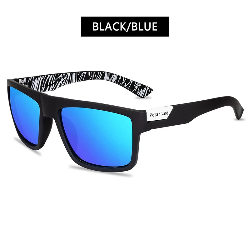 Fashion Black Polarized Sunglasses Men Women Classic Square Male Sun Glasses Stylish Outdoor Driving Fishing Sports Shades UV400 - Cashdust