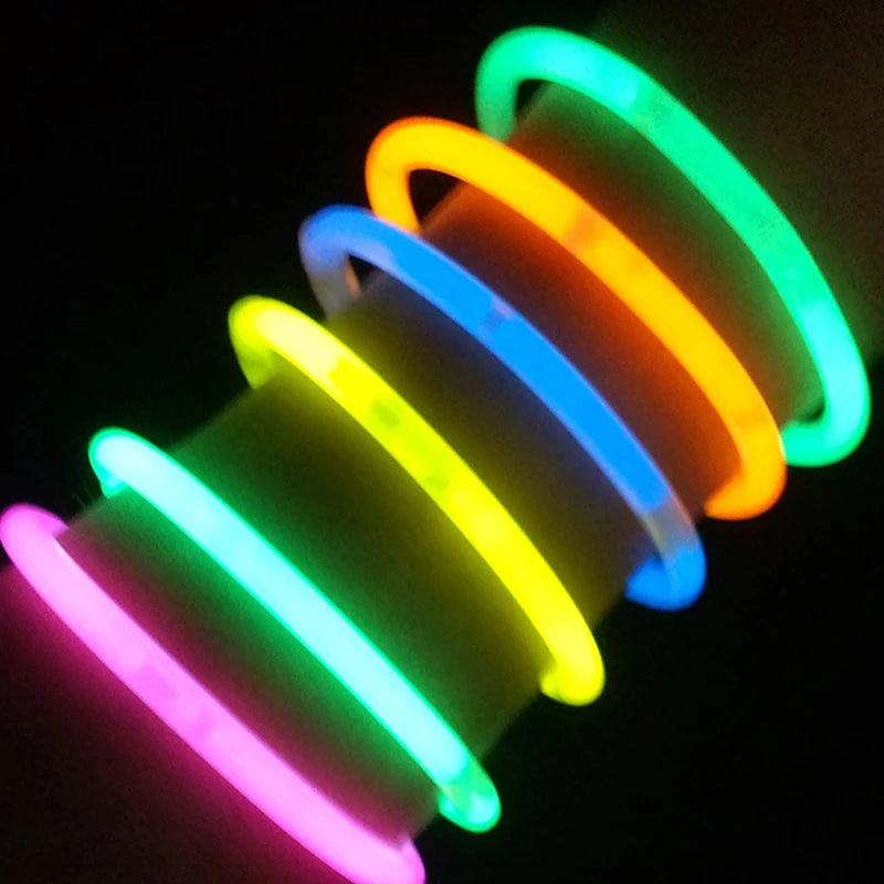 50/100Pcs Glow Stick Fluorescent Stick Neon Necklace Bracelets Party Light Stick For Wedd Festive Concert Party Glow Stick - Cashdust