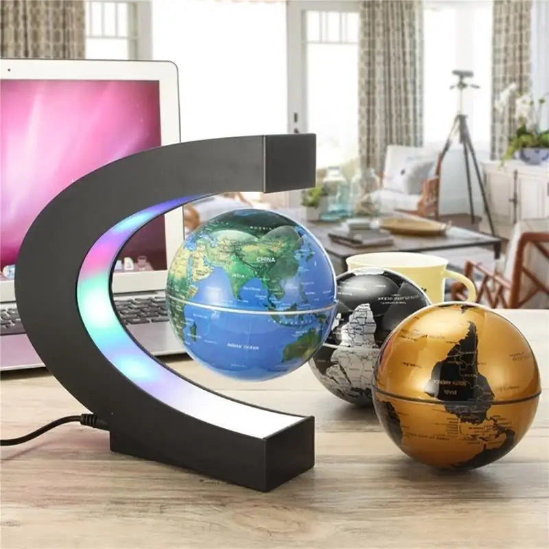 LED World Map Floating Magnetic Levitation Globe Electronic Antigravity Lamp Novelty Ball Light Home Decoration Birthday Gifts - Cashdust