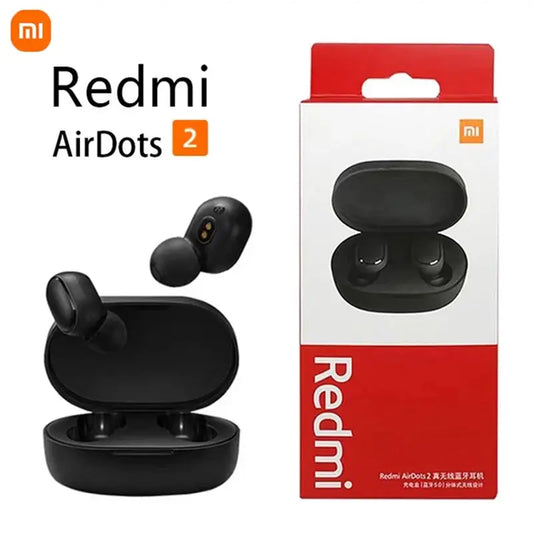 New Xiaomi Redmi Airdots 2 Wireless Bluetooth Headset with Mic Earbuds Airdots 2 Fone Bluetooth Earphones Wireless Headphones - Cashdust