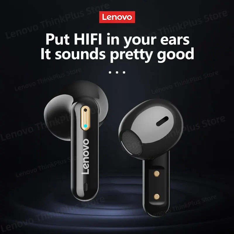 Lenovo LP6 Pro Bluetooth 5.3 Earphones TWS Sports Headphones Wireless Earbuds Dual HD Mic Headset LED Display Gaming Earphones - Cashdust