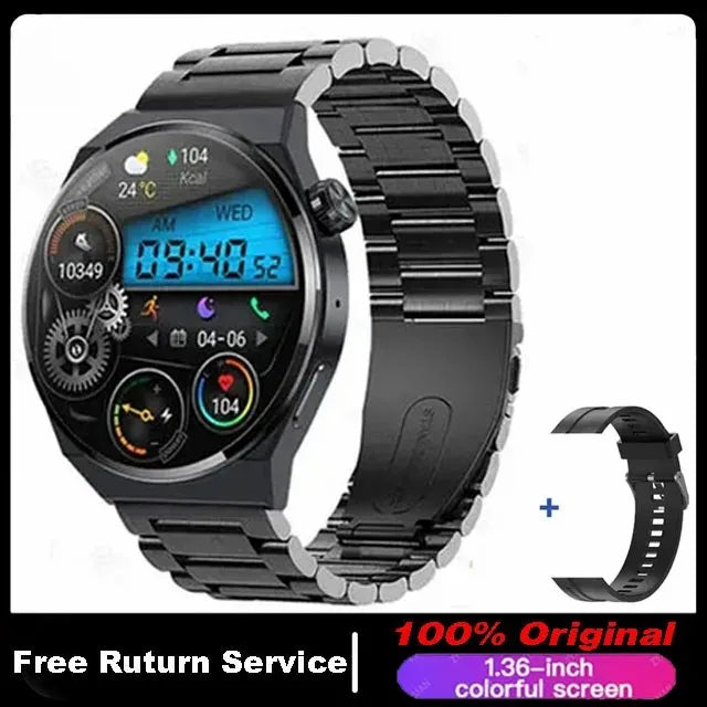 2024 New Watch 4 Smart Watch Men GPS Tracker AMOLED HD Screen 100+ Sports Bluetooth Call NFC Heart rate Blood SmartWatch Women - Cashdust