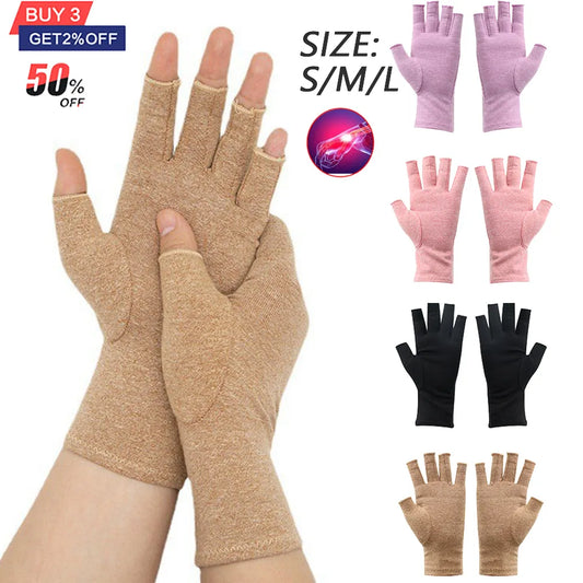 Compression Arthritis Gloves Wrist Support Joint Pain Relief Hand Brace Compression Gloves Therapy Wristband Cycling Gloves - Cashdust