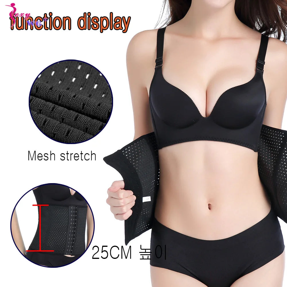 SEXYWG Waist Trainer for Women Weight Loss Belly Belt Waist Cincher Slimming Band Girdles Corset Body Shaper Workout Fitness Gym - Cashdust