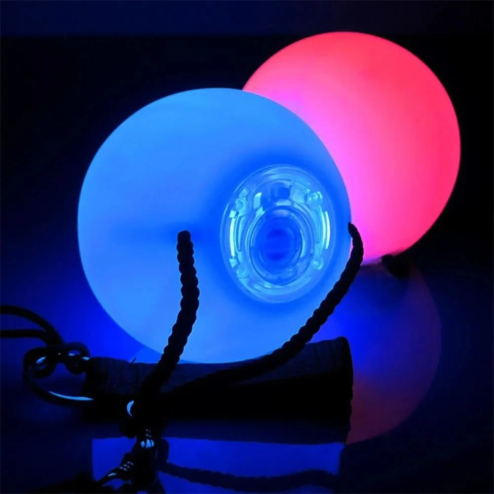 LED POI ball luminous belly dance throwing ball yoga exercise props stage performance accessories - Cashdust