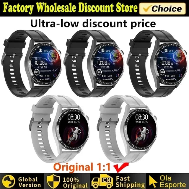 2024 New Watch 4 Smart Watch Men GPS Tracker AMOLED HD Screen 100+ Sports Bluetooth Call NFC Heart rate Blood SmartWatch Women - Cashdust