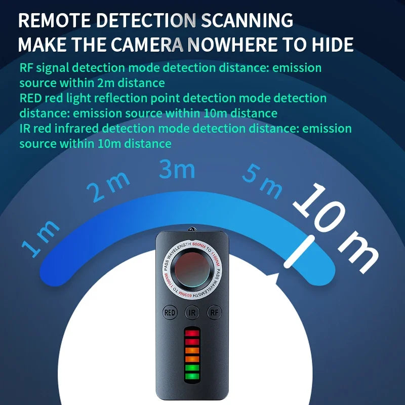 Hidden Camera Detector M40 Anti Spy Gadget Professional Wiretapping Bug Car GPS Tracker Infrared Camera Spy Things Search Device - Cashdust