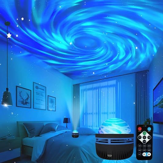 LED Galaxy Projector Light Colorful Galaxy Sky Projector Bedroom Night Light Kids Room Decoration Christmas Party Decoration - Cashdust