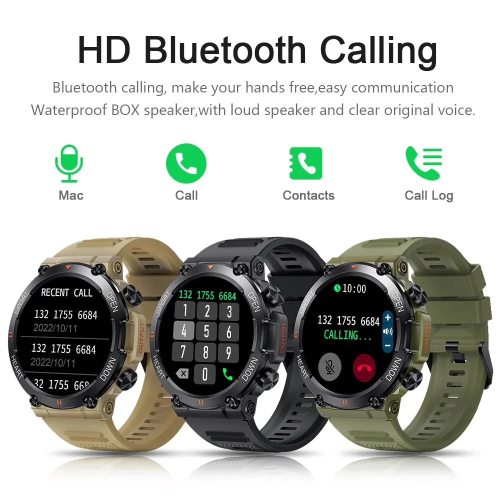 MELANDA 1.39 Inch HD Bluetooth Call Smart Watch Men Sports Fitness Tracker Heart Monitor 400mAh Smartwatch For Android IOS K56 - Cashdust