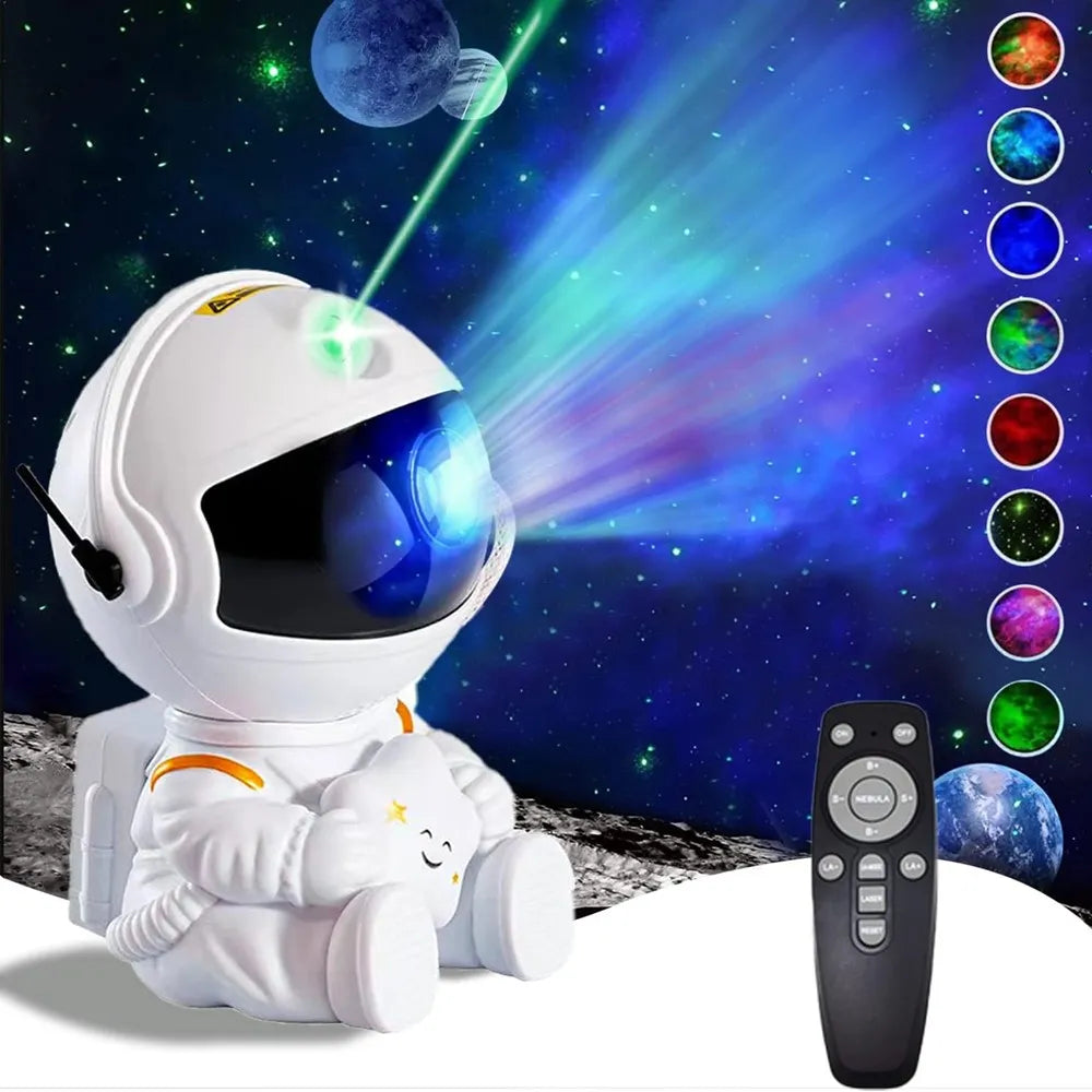 Star Projector Galaxy Night Light Astronaut Space Projector Starry Nebula Ceiling LED Lamp for Bedroom Home Decorative kids gift - Cashdust