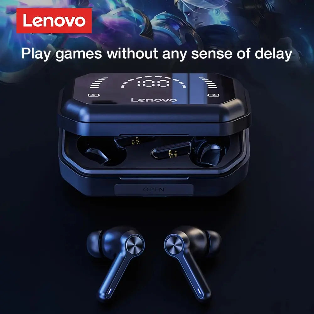 Lenovo LP3 Pro Earphones TWS Bluetooth 5.0 Wireless HIFI Music Headset Display 1200mAh Battery Headphones Gaming Earbuds - Cashdust