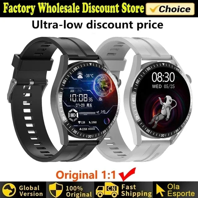 2024 New Watch 4 Smart Watch Men GPS Tracker AMOLED HD Screen 100+ Sports Bluetooth Call NFC Heart rate Blood SmartWatch Women - Cashdust