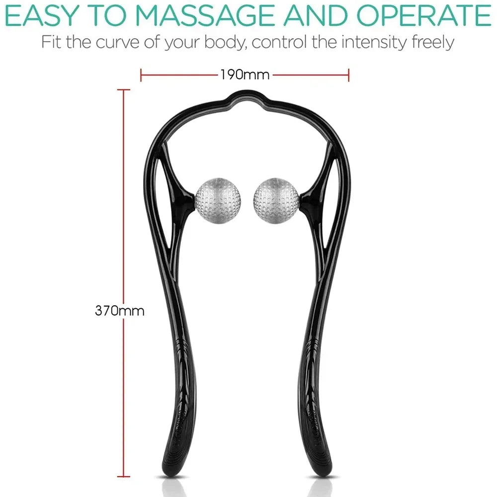 Neck Massager, Trigger Point Roller Massager for Pain Relief Deep Tissue Handheld Shoulder Massager Tools Massage Point Back Arm - Cashdust