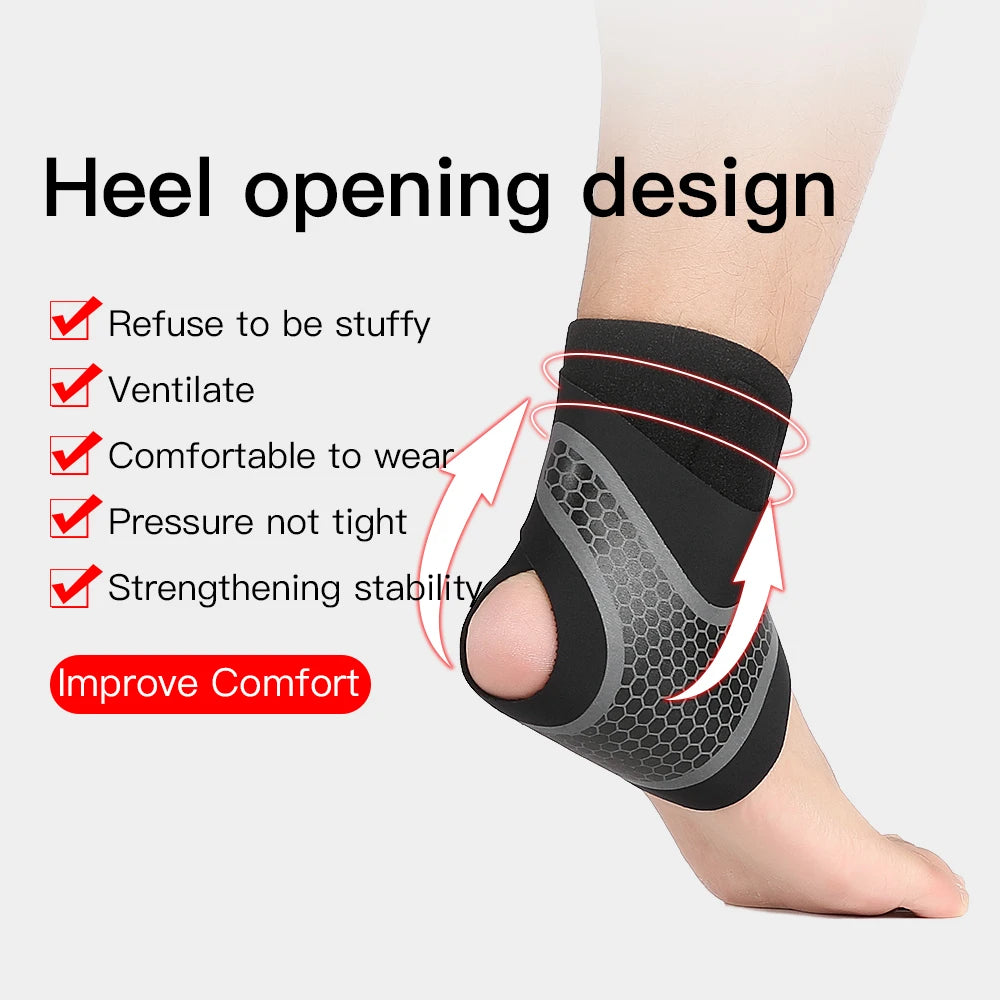 1 Pc Sports Protective Gear Ankle Support Basketball Bandage Ankle Brace Nylon Ankle Compression Support - Cashdust