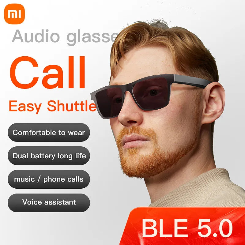 Xiaomi Smart Glasses Wireless Bluetooth 5.0 Sunglasses Outdoor Smart Sport Hands-Free Calling Calling Music Anti-Blue Eyeglasses - Cashdust