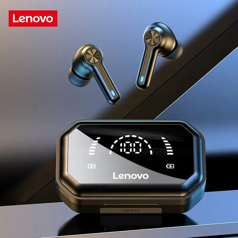 Lenovo LP3 Pro Earphones TWS Bluetooth 5.0 Wireless HIFI Music Headset Display 1200mAh Battery Headphones Gaming Earbuds - Cashdust