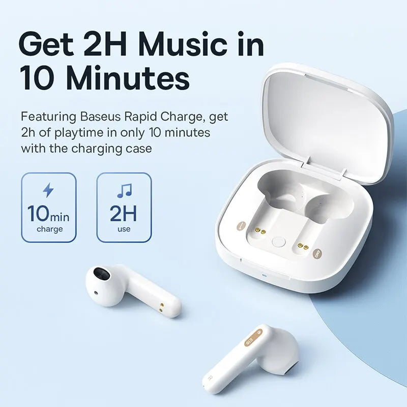 Baseus Bowie E16 Wireless Earphone Bluetooth 5.3 Earphones 30H Long Battery Life IPX4 Waterproof True Wireless Headphone Earbuds - Cashdust