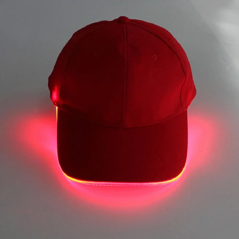 Adjustable Fashion Flashing Baseball Cap Adjustable Led Light Hip-Hop Luminous Hat Kty Bar Party Sporting Night Illumination Cap - Cashdust