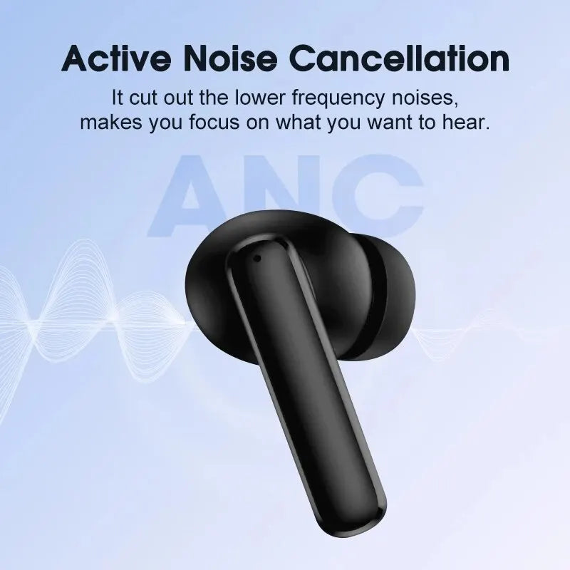 QCY T13 ANC Earphone Bluetooth 5.3 Active Noise Cancellation -28dB Wireless Headphone Fast Charge Earbuds 0.068' Low Latency - Cashdust