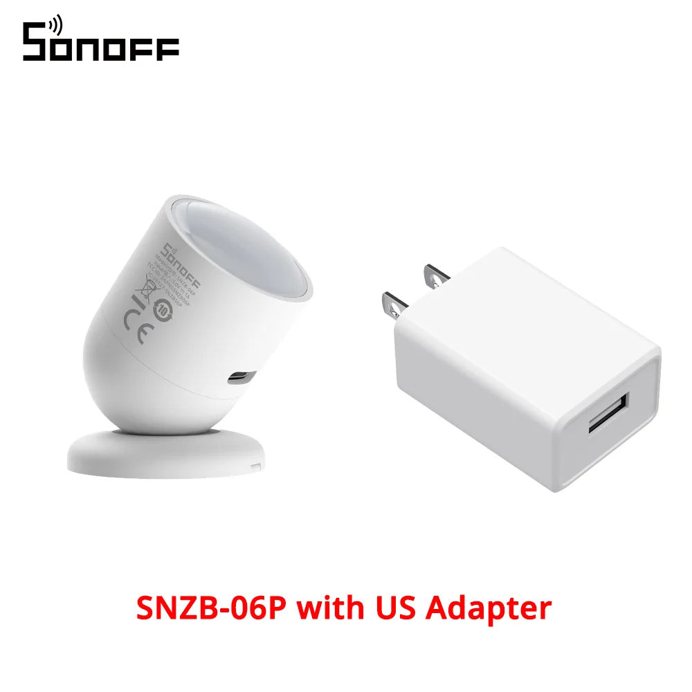 SONOFF Zigbee Human Presence Sensor SNZB-06P Microwave Radar Presence Detection Light Sensing Works with Alexa for Smart Home - Cashdust