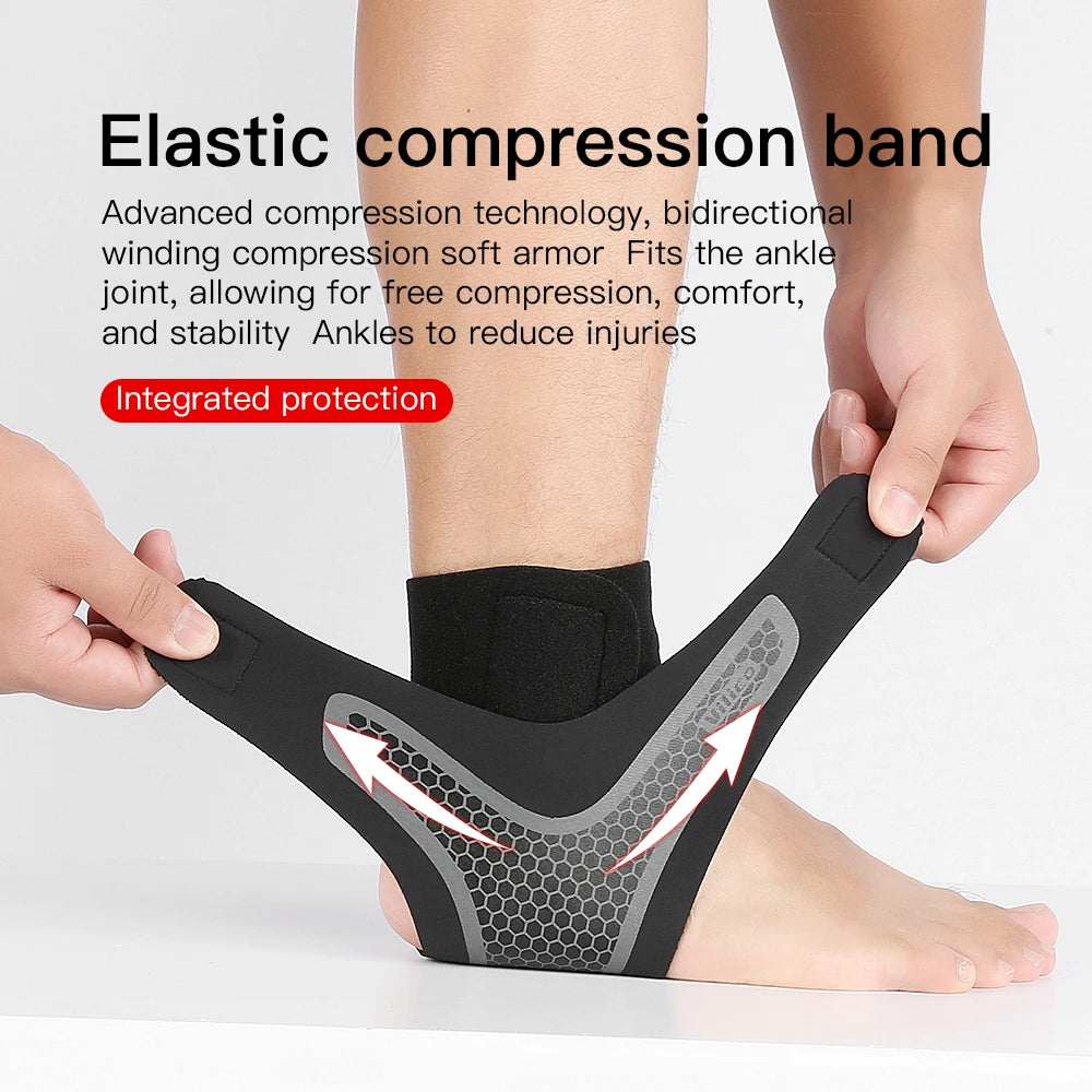 1 Pc Sports Protective Gear Ankle Support Basketball Bandage Ankle Brace Nylon Ankle Compression Support - Cashdust