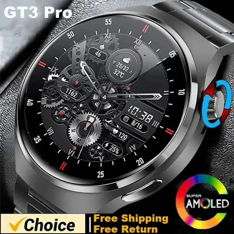 2023 New Smart Watch Men Women AMOLED 420*420 HD Screen Heart Rate Bluetooth Calls Waterproof SmartWatch For Android IOS - Cashdust