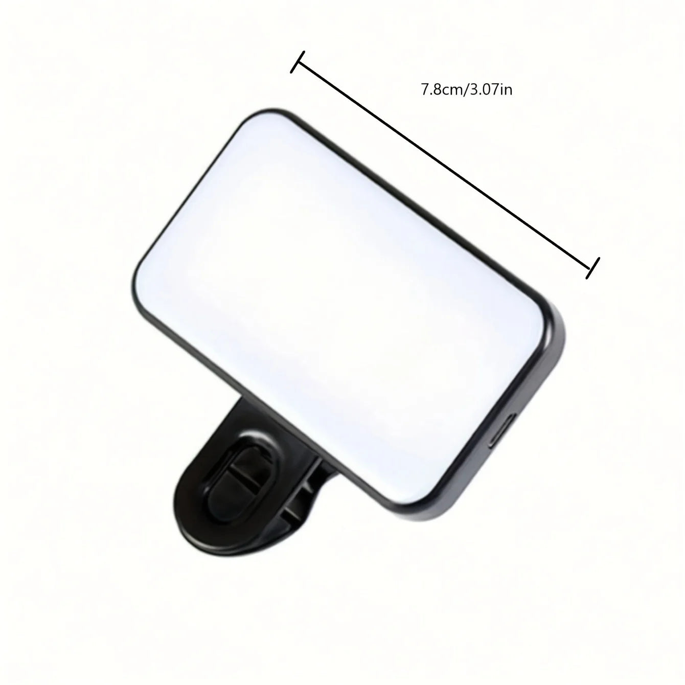 Portable Mini Selfie Fill Light Rechargeable 3 Modes Adjustable Brightness Clip On For Mobile Phone Computer Fill Light - Cashdust