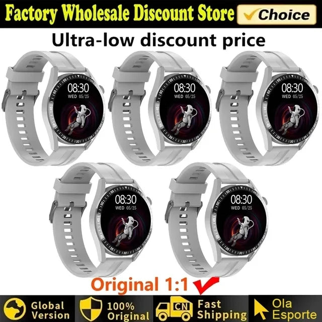 2024 New Watch 4 Smart Watch Men GPS Tracker AMOLED HD Screen 100+ Sports Bluetooth Call NFC Heart rate Blood SmartWatch Women - Cashdust