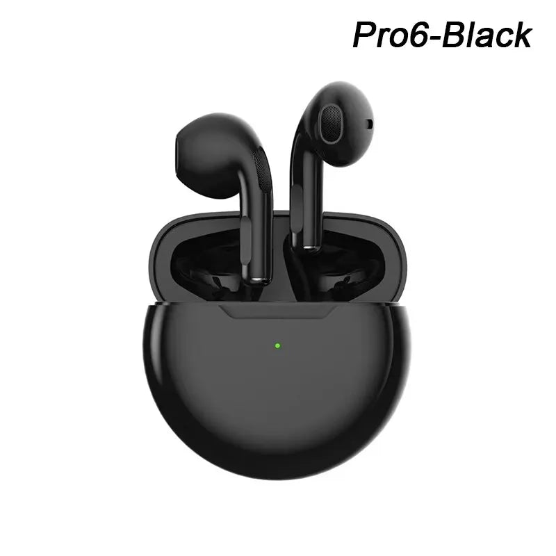 Original Pro 6 TWS Wireless Bluetooth Earphones Headphones Mini Fone Earphone Stereo Sport Headset For Xiaomi Android Earbuds - Cashdust