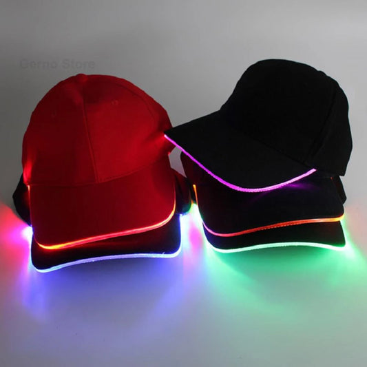 Adjustable Fashion Flashing Baseball Cap Adjustable Led Light Hip-Hop Luminous Hat Kty Bar Party Sporting Night Illumination Cap - Cashdust