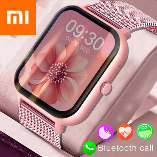 Xiaomi Call Smart Watch Women Custom Dial Smartwatch For Android IOS Waterproof Bluetooth Music Watches Full Touch Clock - Cashdust