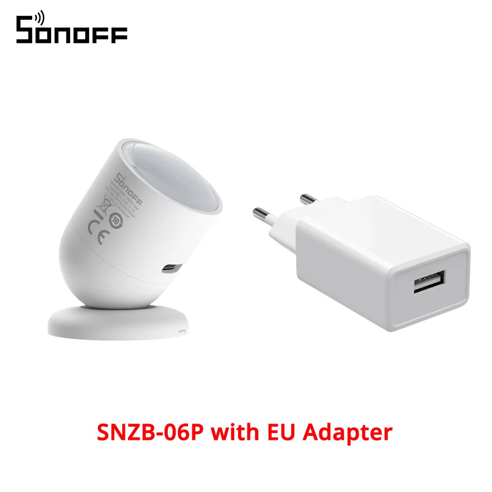 SONOFF Zigbee Human Presence Sensor SNZB-06P Microwave Radar Presence Detection Light Sensing Works with Alexa for Smart Home - Cashdust