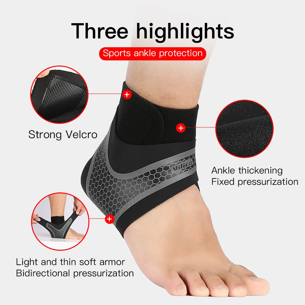 1 Pc Sports Protective Gear Ankle Support Basketball Bandage Ankle Brace Nylon Ankle Compression Support - Cashdust