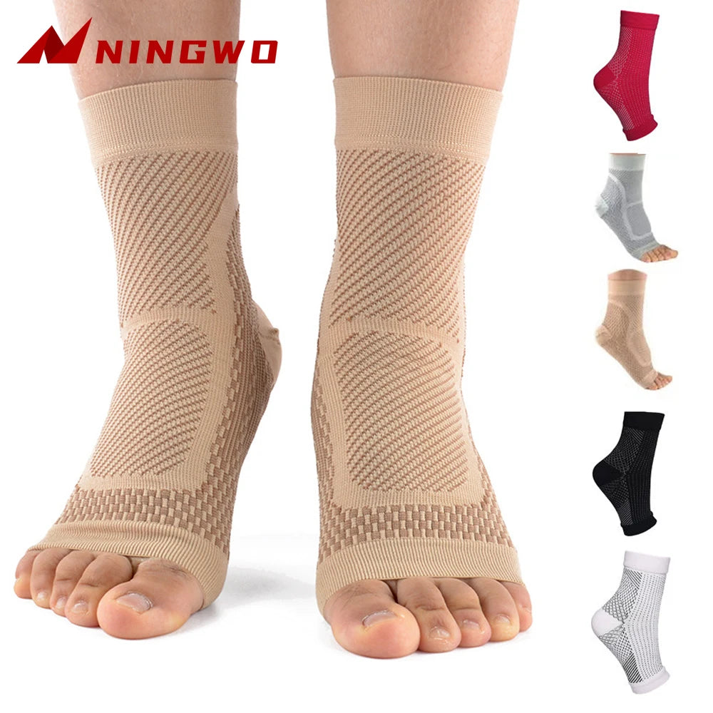 1pair Neuropathy socks,Ankle brace Socks and Tendonitis compression socks For Pain Relief,Ankle compression sleeve for swelling - Cashdust