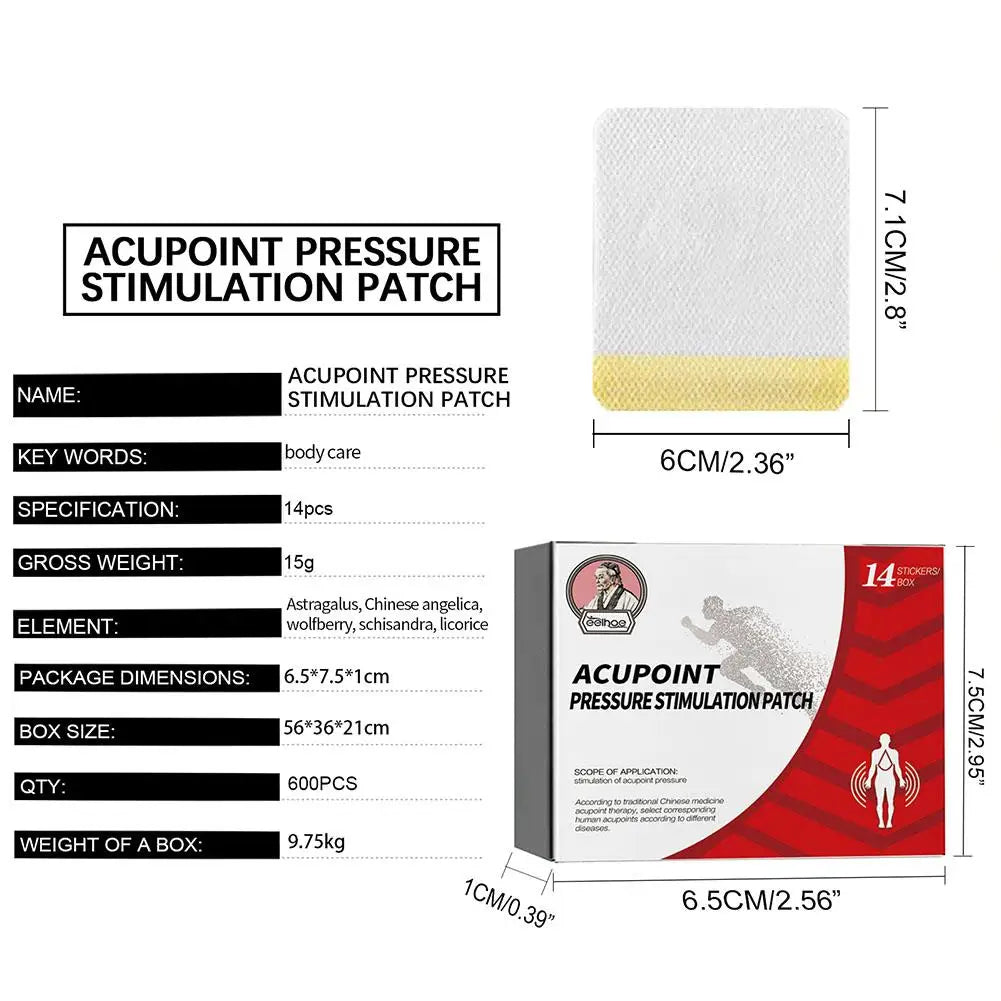 14pcs Acupoint Pressure Stimulation Patch Non-woven Paste Leg Soothing Patches Massage Treat Reduce Varicose Vein - Cashdust