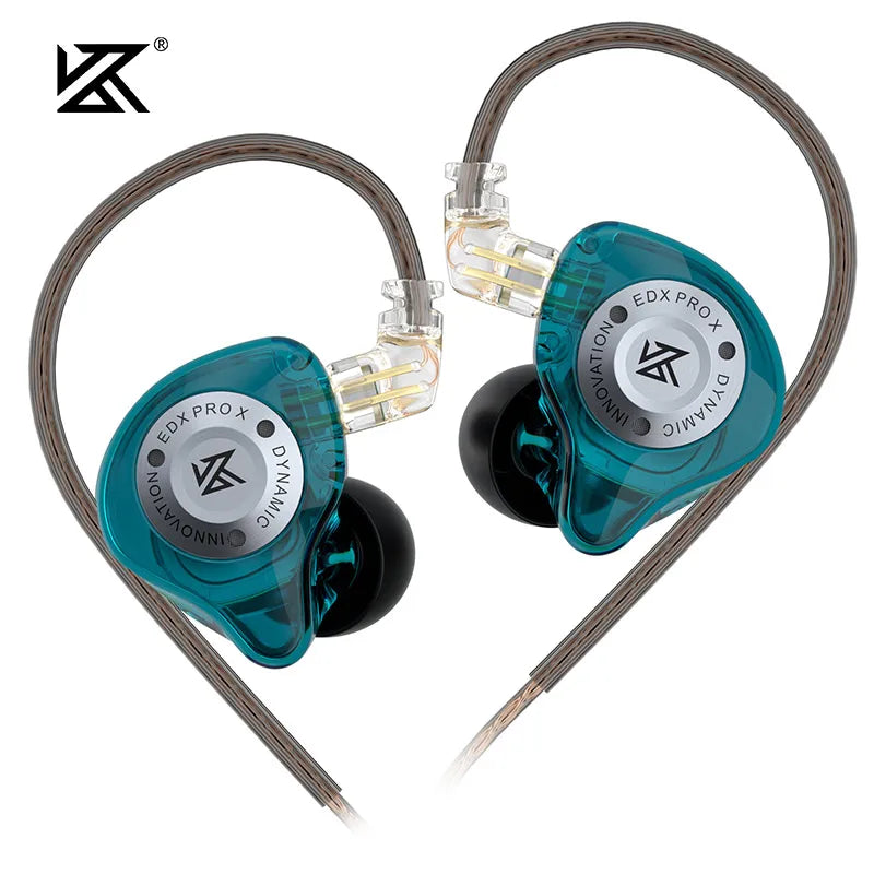 KZ EDX PRO X IEM Earphones Dynamic Drive HiFi Deep Bass Sound Earbud Sport Music Noise Cancelling Headset with Detachable Cable - Cashdust