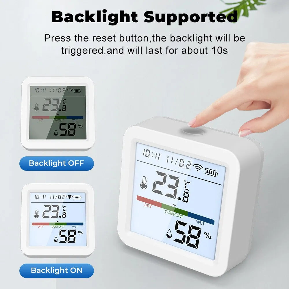 Temperature Humidity Sensor Smart Life Backlight Hygrometer - Cashdust