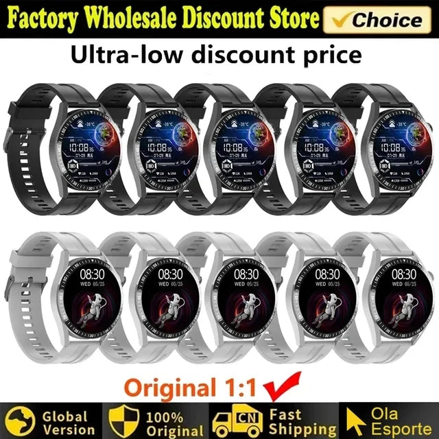 2024 New Watch 4 Smart Watch Men GPS Tracker AMOLED HD Screen 100+ Sports Bluetooth Call NFC Heart rate Blood SmartWatch Women - Cashdust