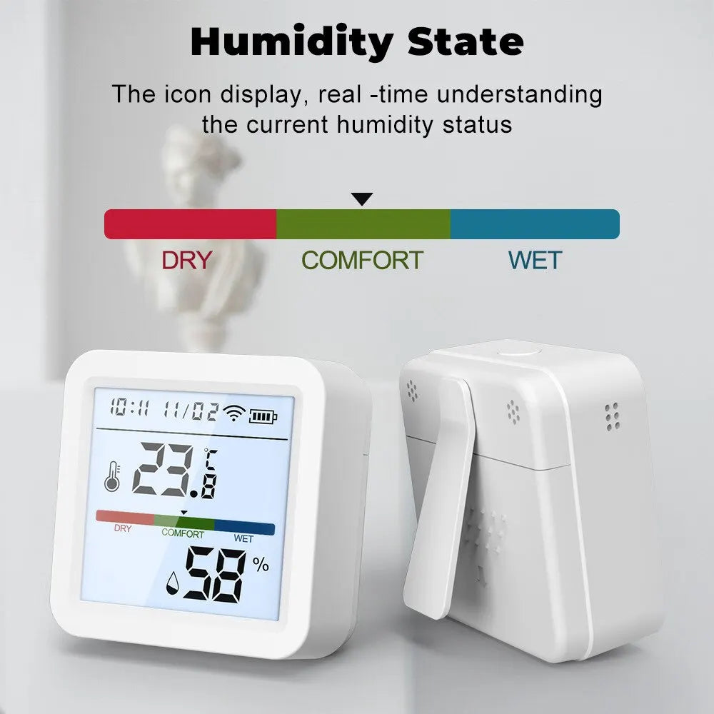 Temperature Humidity Sensor Smart Life Backlight Hygrometer - Cashdust