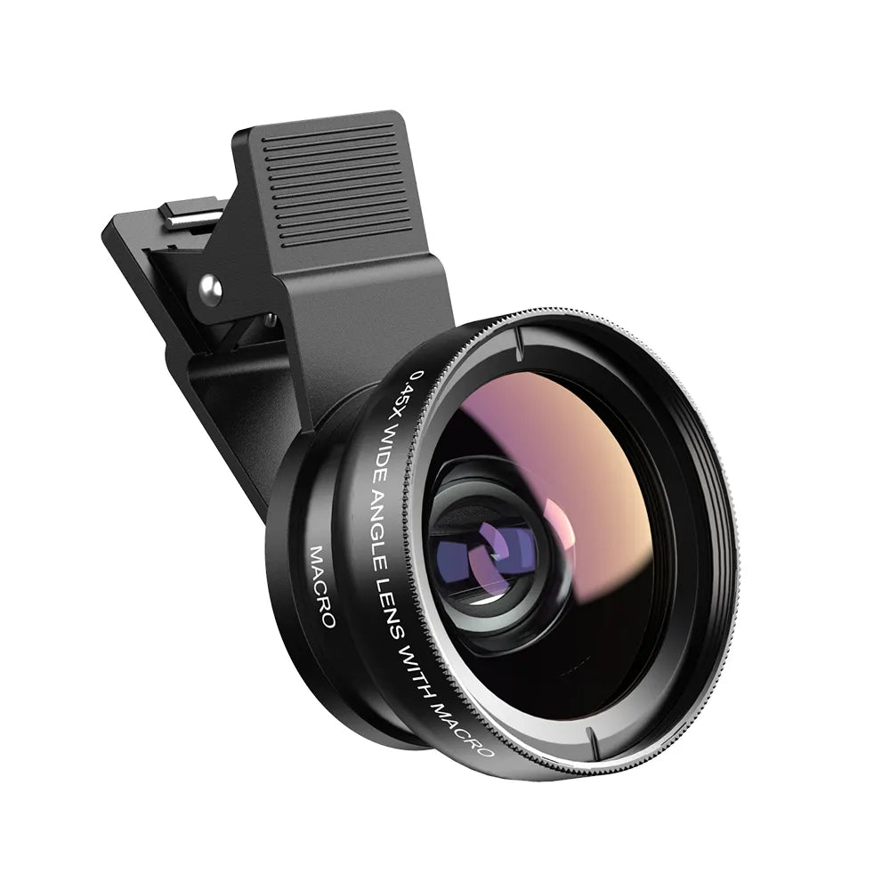 APEXEL New HD 37MM 0.45x Super Wide Angle Lens with 12.5x Super Macro Lens for iPhone Samsung Smartphones Camera Phone lens Kit - Cashdust