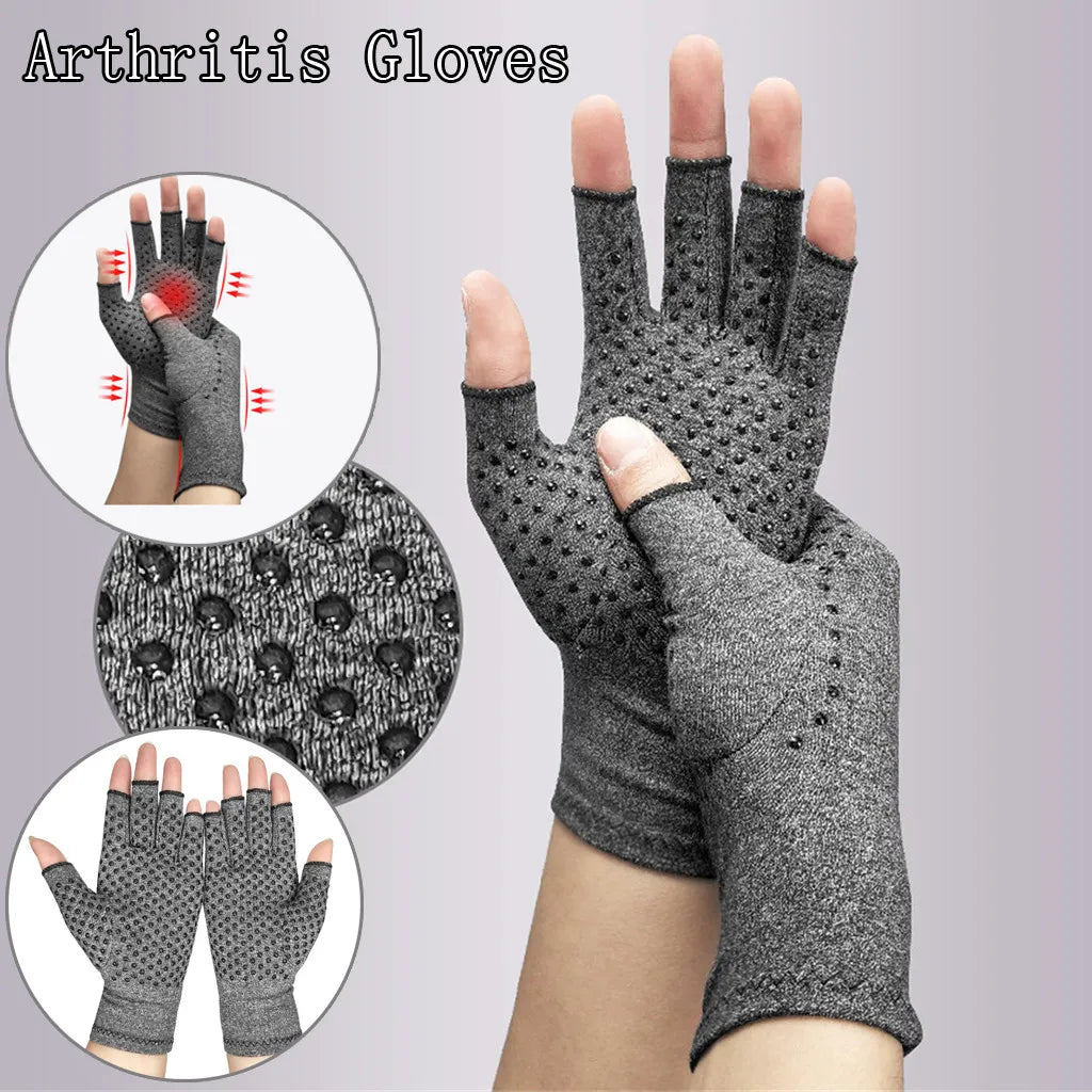 Compression Arthritis Gloves Wrist Support Cotton Joint Pain Relief Hand Brace Women Men Therapy Wristband Compression Gloves - Cashdust