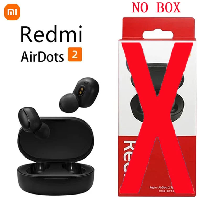 New Xiaomi Redmi Airdots 2 Wireless Bluetooth Headset with Mic Earbuds Airdots 2 Fone Bluetooth Earphones Wireless Headphones - Cashdust