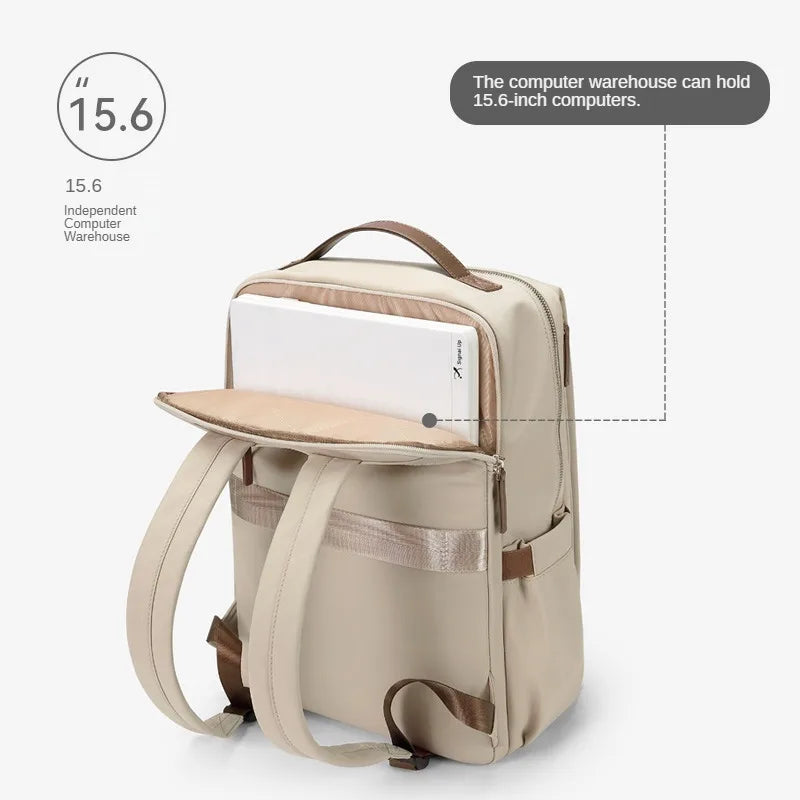 GOLF Women's Backpack Fashion New Travel Simple Business Large Capacity Laptop 15.6 inch Casual Student Backpack Women - Cashdust