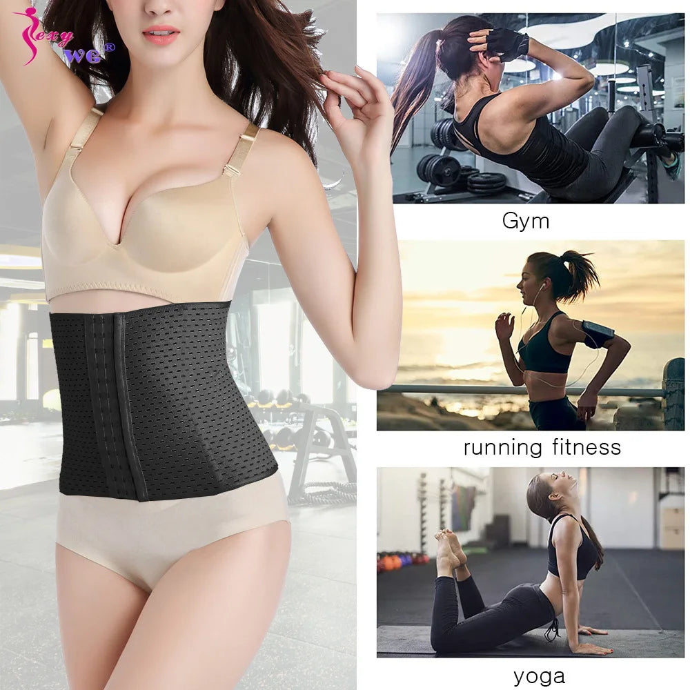 SEXYWG Waist Trainer for Women Weight Loss Belly Belt Waist Cincher Slimming Band Girdles Corset Body Shaper Workout Fitness Gym - Cashdust