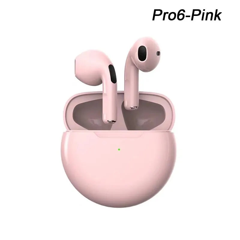 Original Pro 6 TWS Wireless Bluetooth Earphones Headphones Mini Fone Earphone Stereo Sport Headset For Xiaomi Android Earbuds - Cashdust