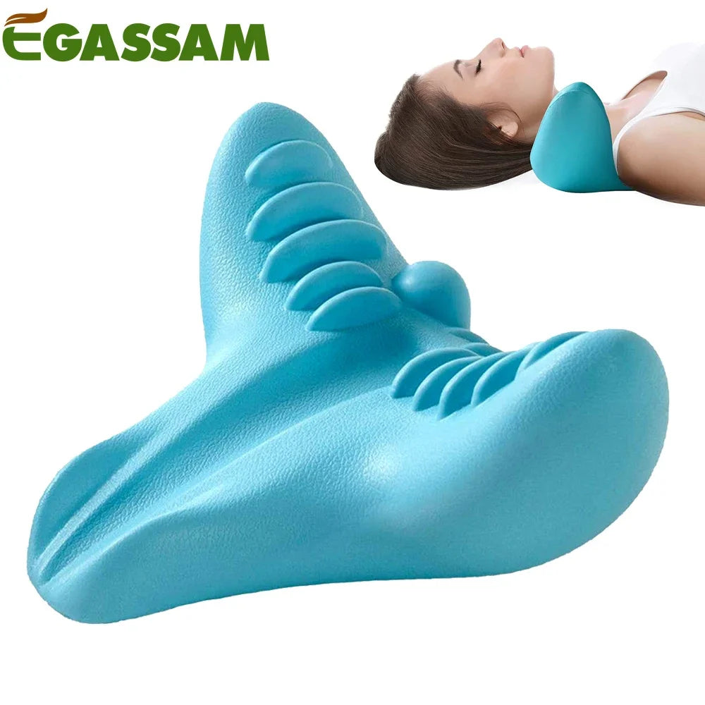 Neck Massage Pillow,Portable Cervical Spine Massager Acupressure Neck Shoulder Pillow for Neck Shoulder Relaxer Neck Pain Relief - Cashdust