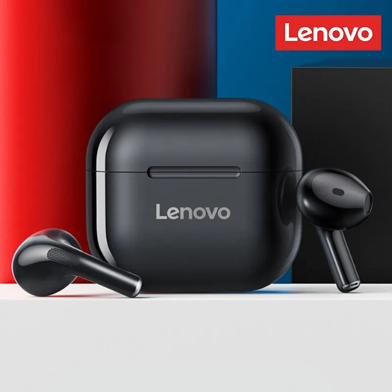 Lenovo LP40 Earphones TWS Wireless Bluetooth 5.0 Earbuds Bass Touch Control Stereo Noise Reduction Long Standby 230mAH - Cashdust