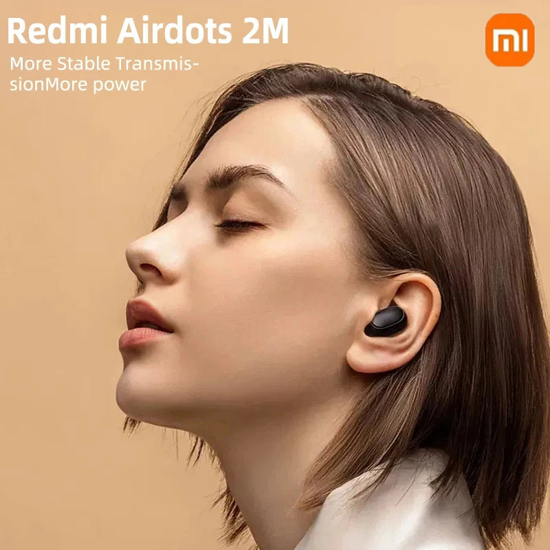 New Xiaomi Redmi Airdots 2 Wireless Bluetooth Headset with Mic Earbuds Airdots 2 Fone Bluetooth Earphones Wireless Headphones - Cashdust